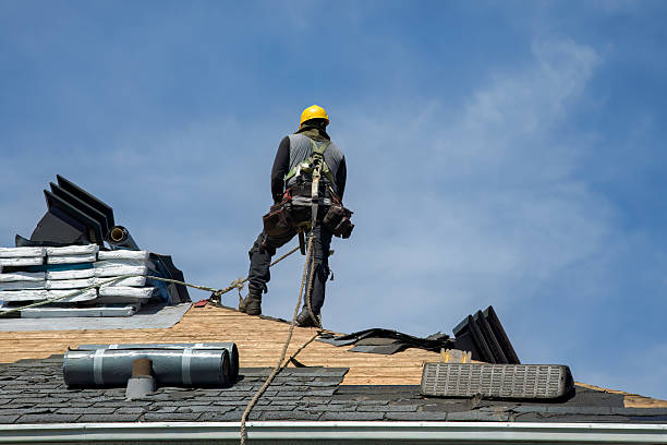 Professional Roofing technician working in Edinburg, PA